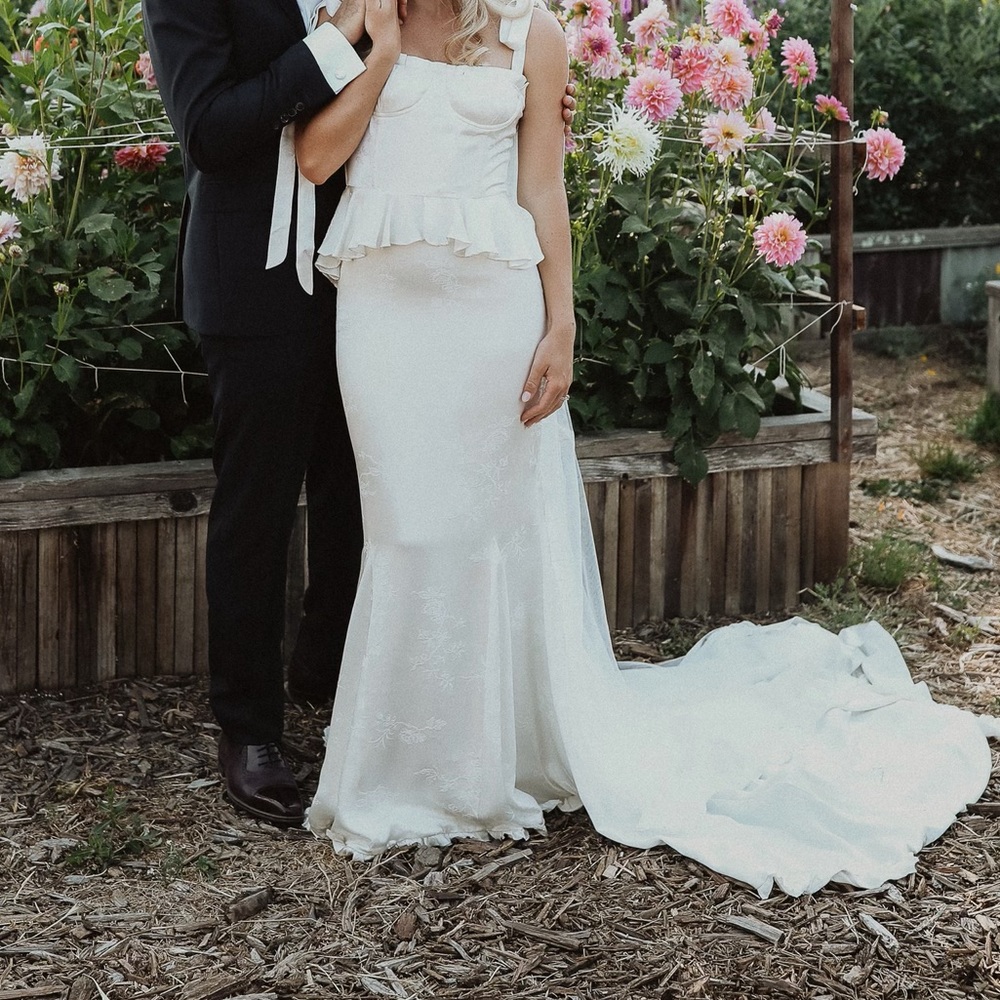 Daughters of Simone Lottie silk wedding dress - Picture 8 of 8